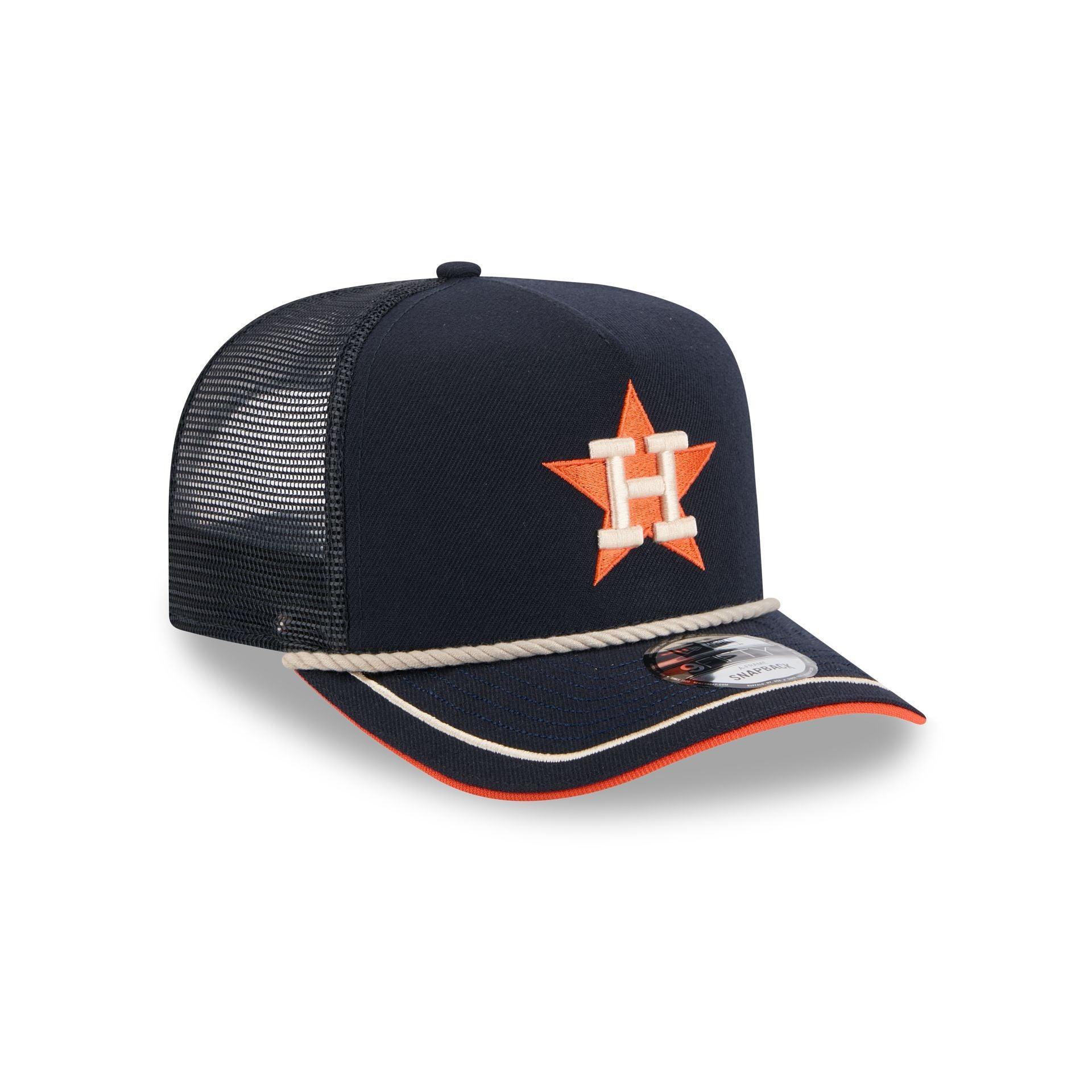 Houston Astros Vintage Team Rope 9FIFTY A-Frame Trucker Male Product Image