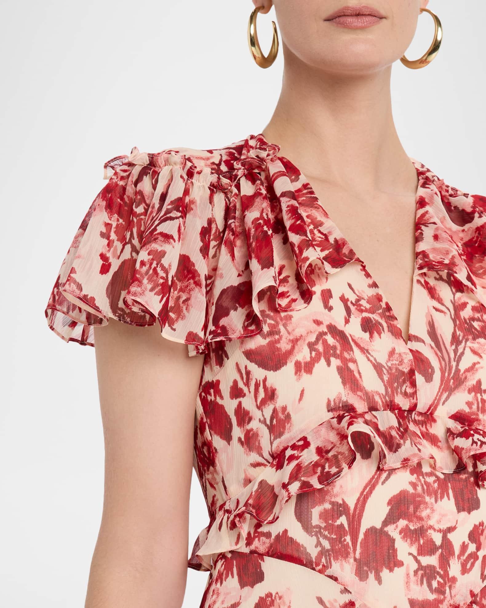 Tatum Floral Ruffled Maxi Dress  Product Image