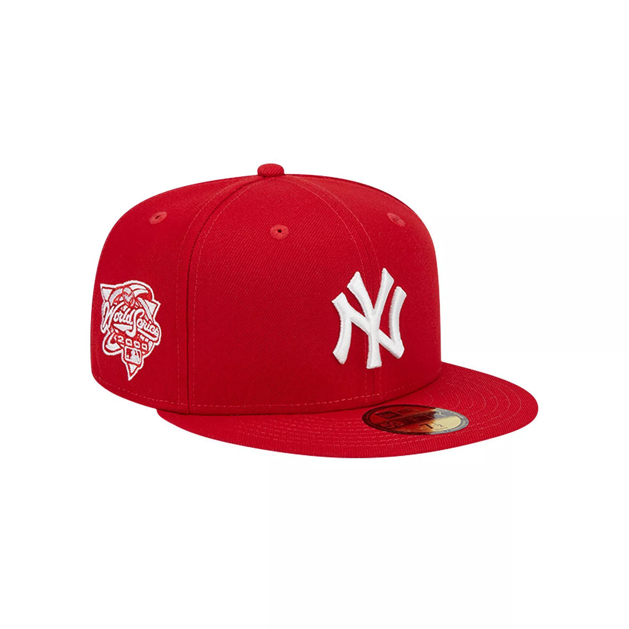 Men's New Era Red New York Yankees Logo 59FIFTY Fitted Hat, Size: 7 3/4 Product Image