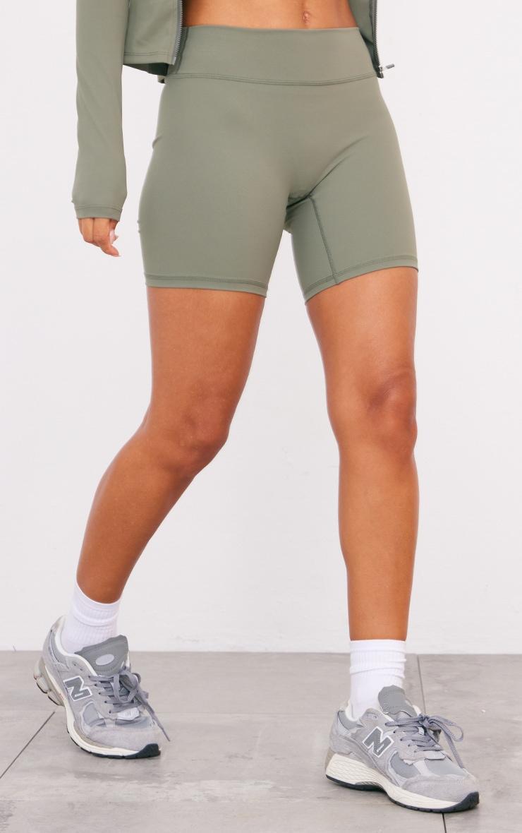 Olive Ultimate Sculpt High Waist Gym Shorts Product Image