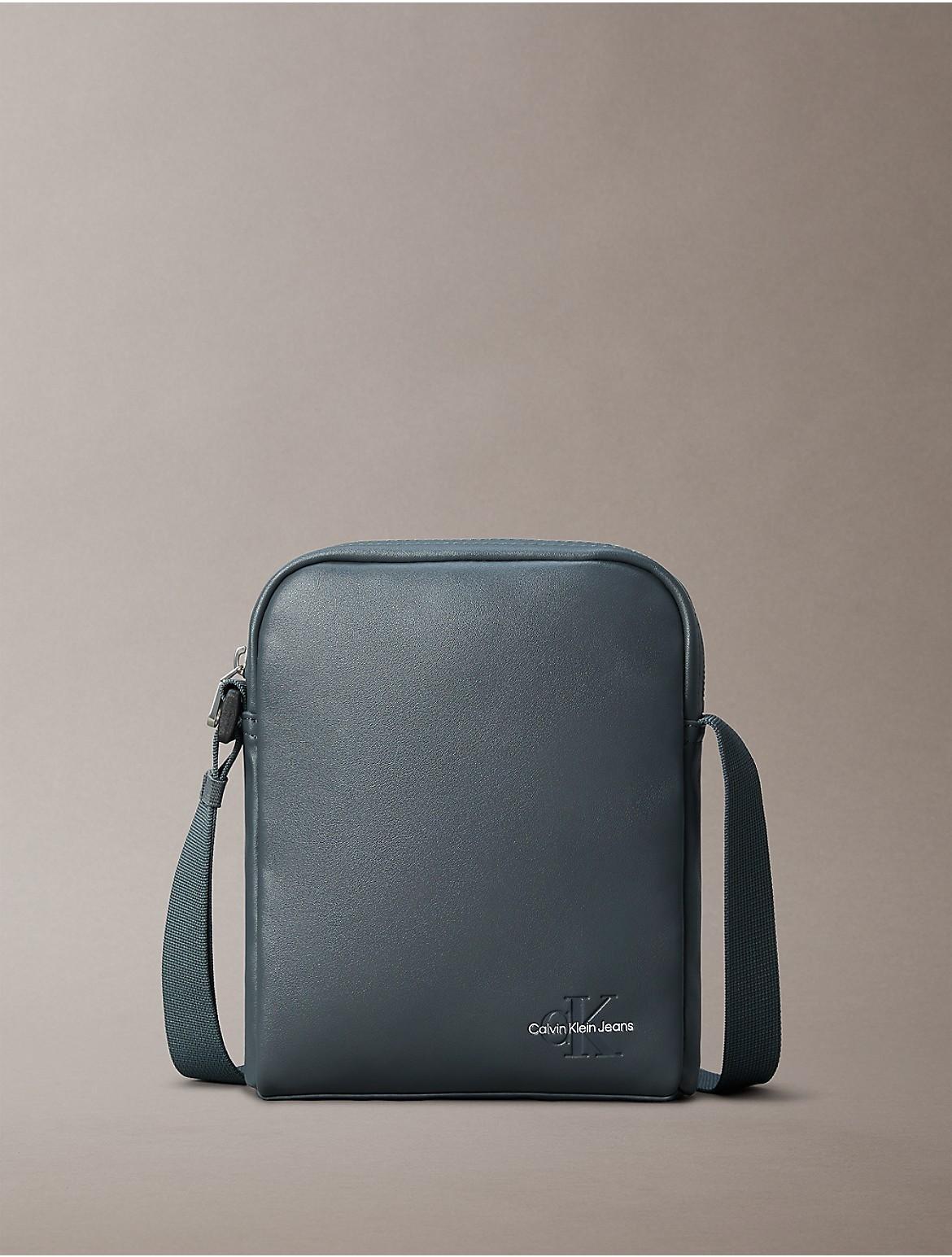 Calvin Klein Mens Monogram Logo Reporter Bag - Black - OS Product Image