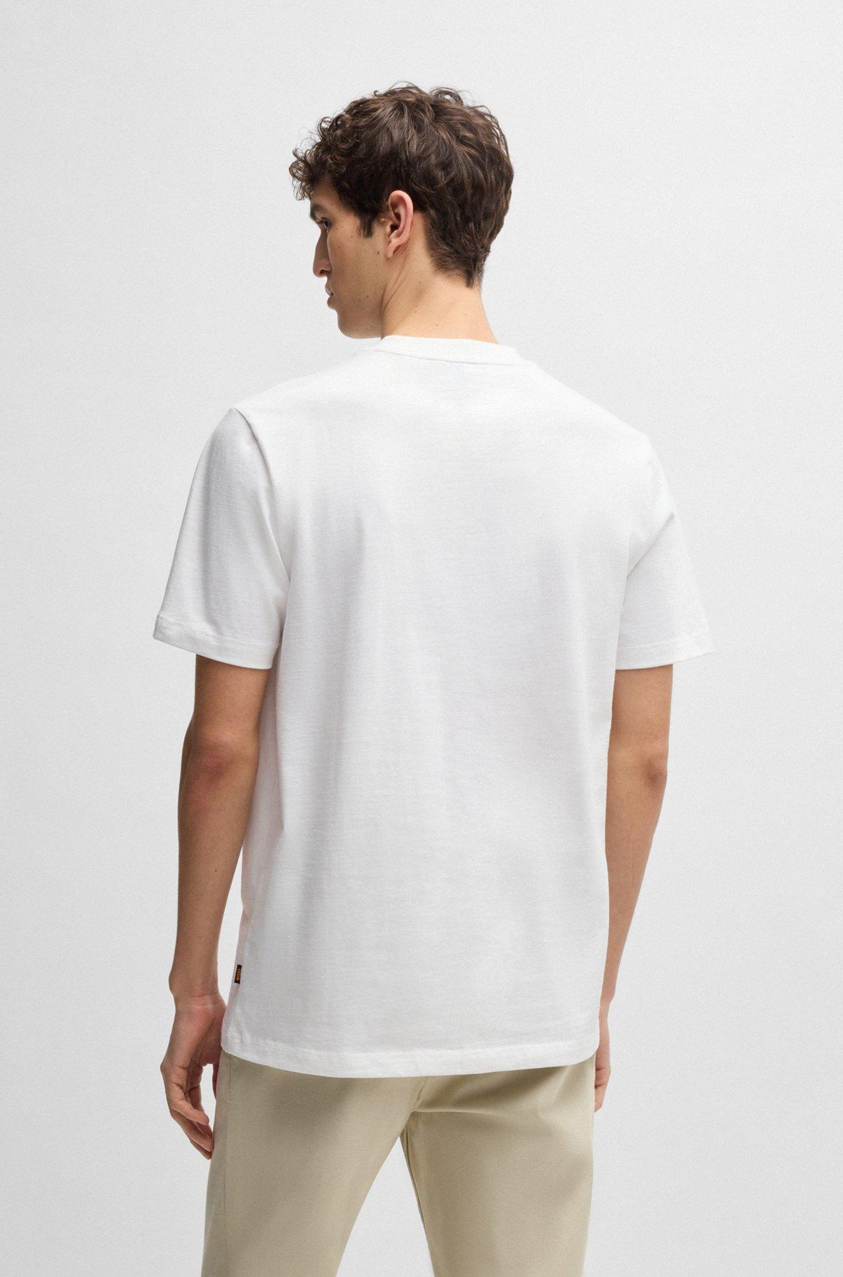Cotton-jersey T-shirt with logo artwork Product Image