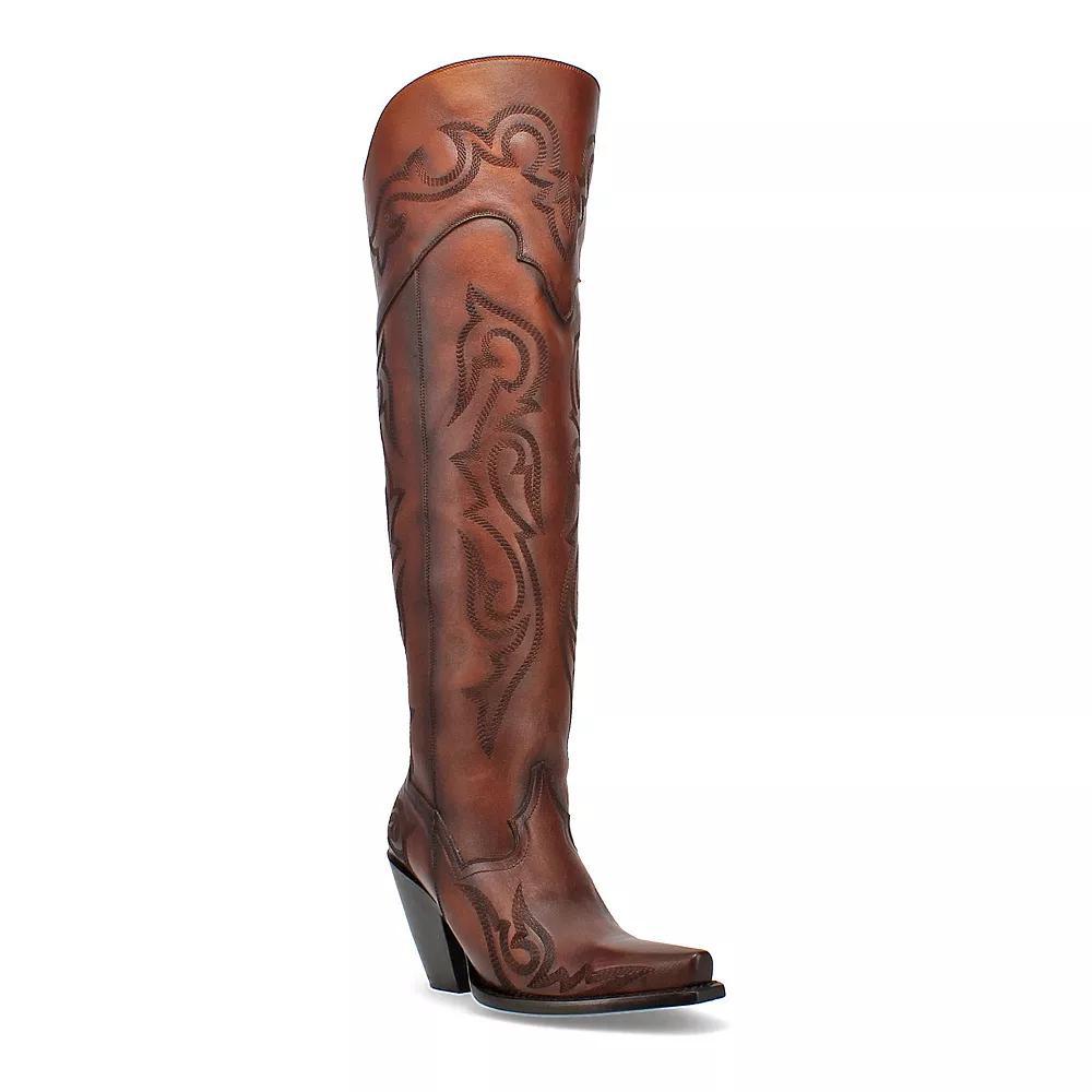 Dan Post Seductress Women's Leather Thigh-High Boots, Size: 8.5, Brown Product Image