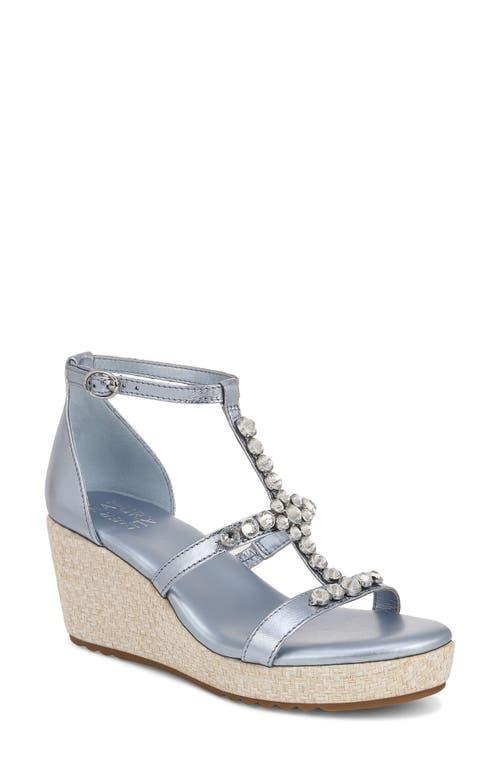 Naturalizer Serena Ankle Straps (Light Blue Metallic Leather) Women's Sandals Product Image