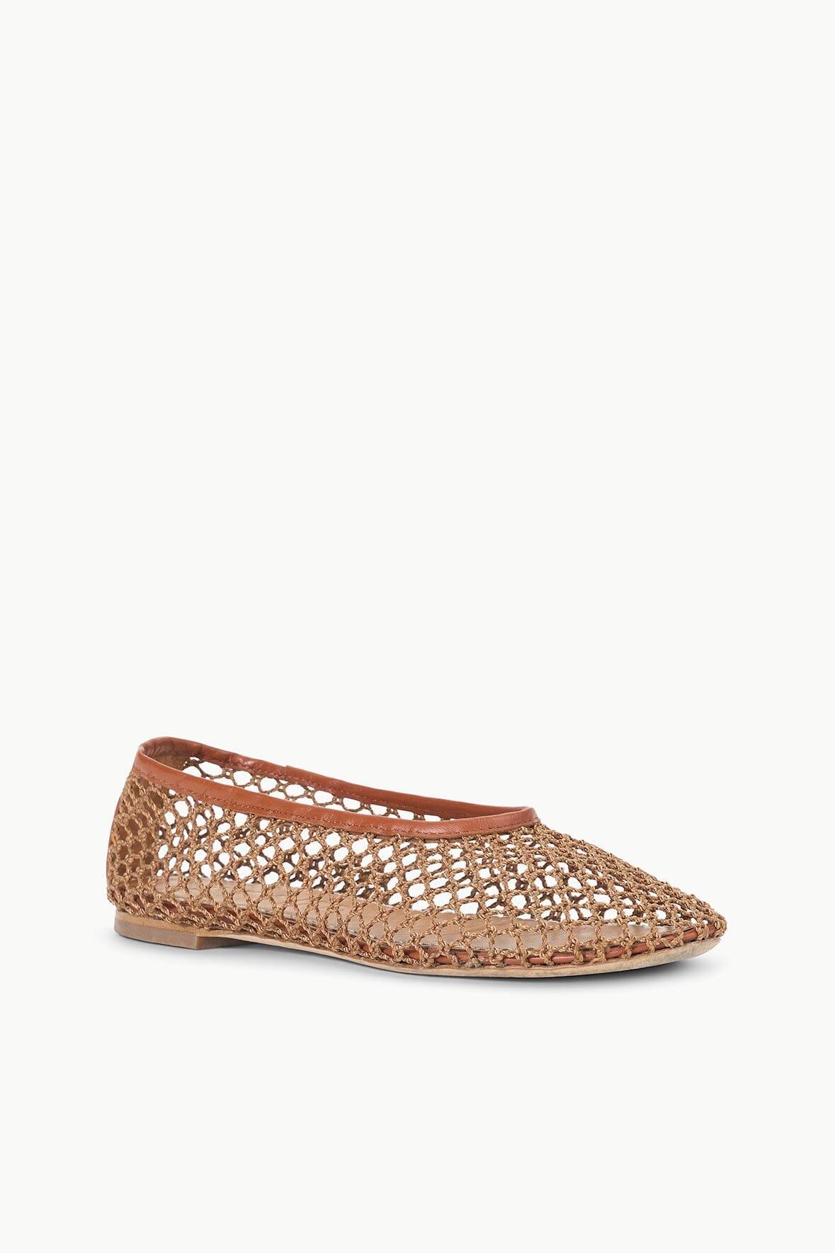 ALBA BALLET FLAT | TAN NETTING Product Image