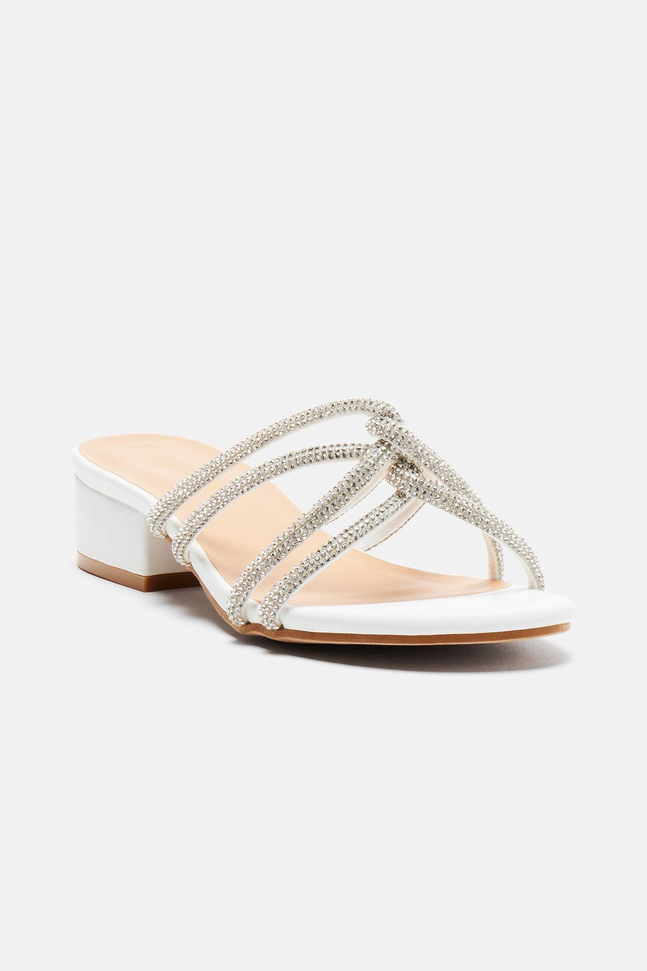 A New Look Heeled Sandals - White Product Image