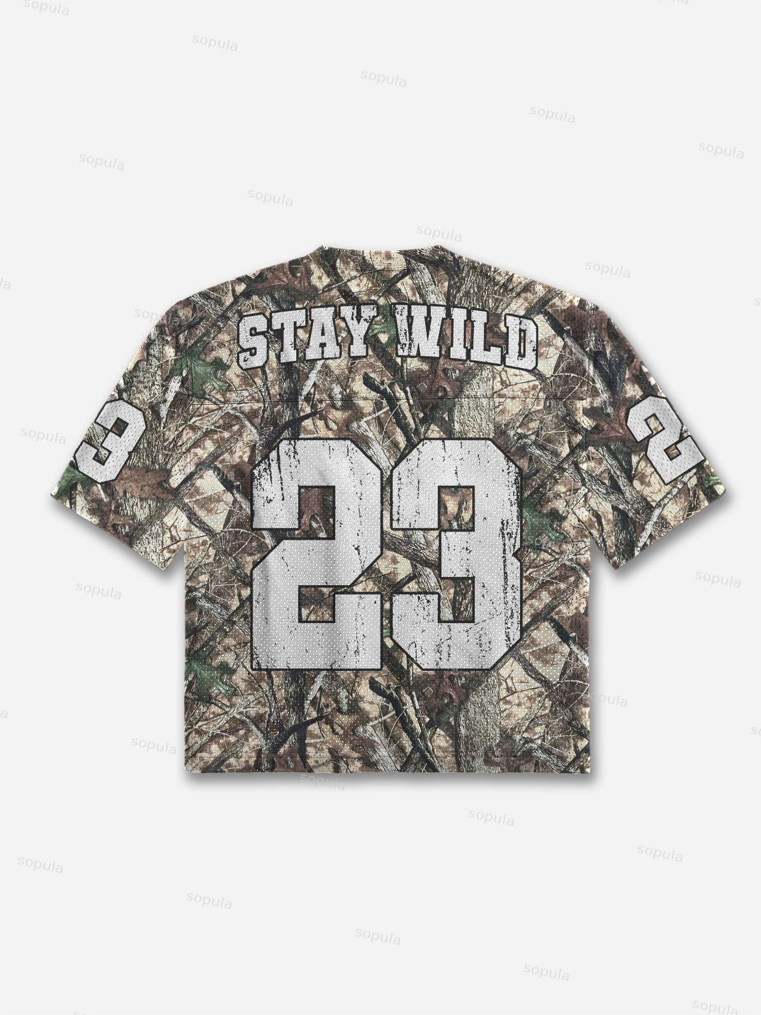 Camo Leafs 23 Blokecore Mesh Football Jersey T-shirt Product Image