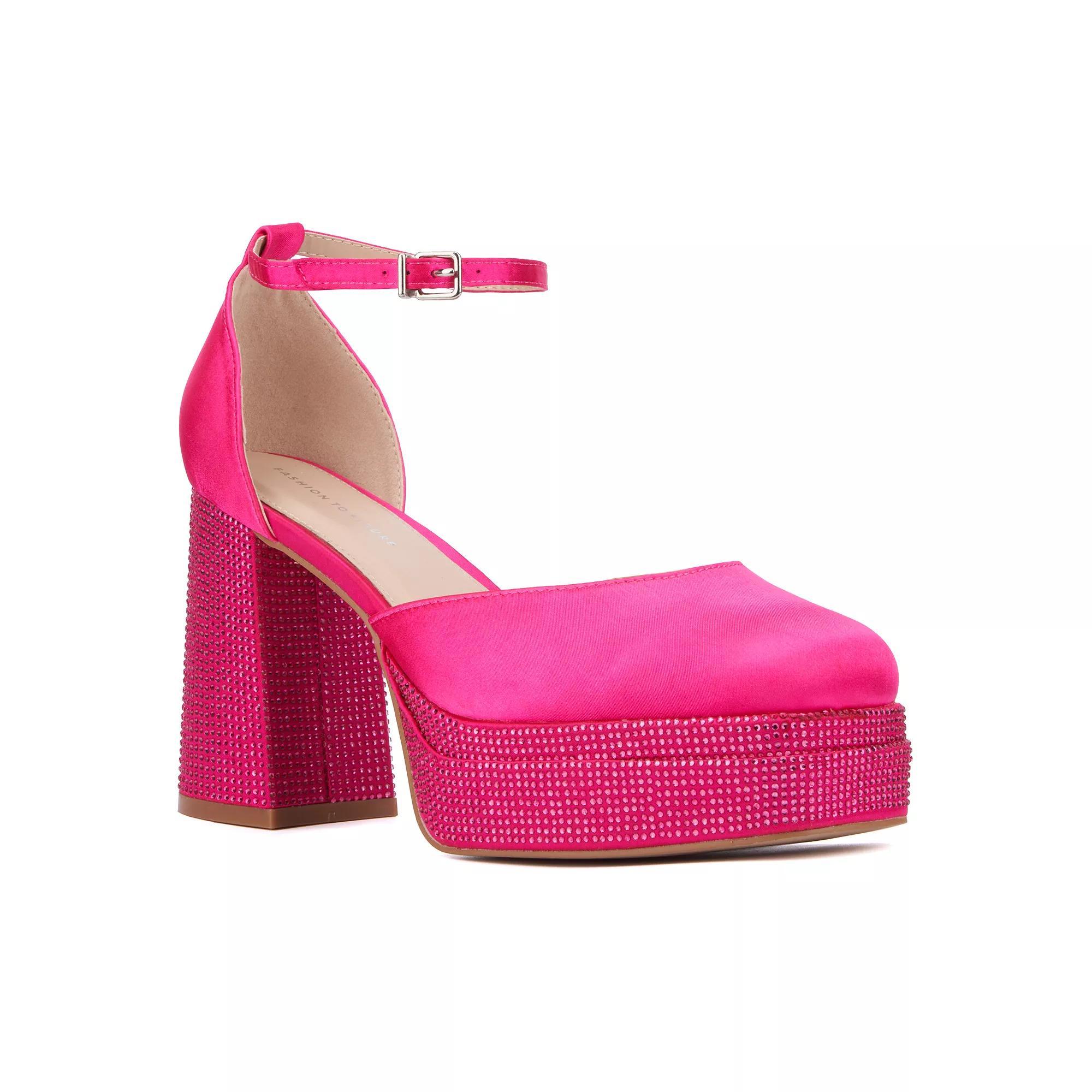 Fashion to Figure Martine 2 Women's Wide Width Dress Pumps, Size: 10, Pink Product Image