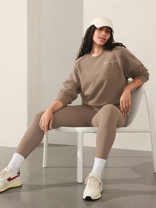 Power of She Embroidered Crew Sweatshirt Product Image