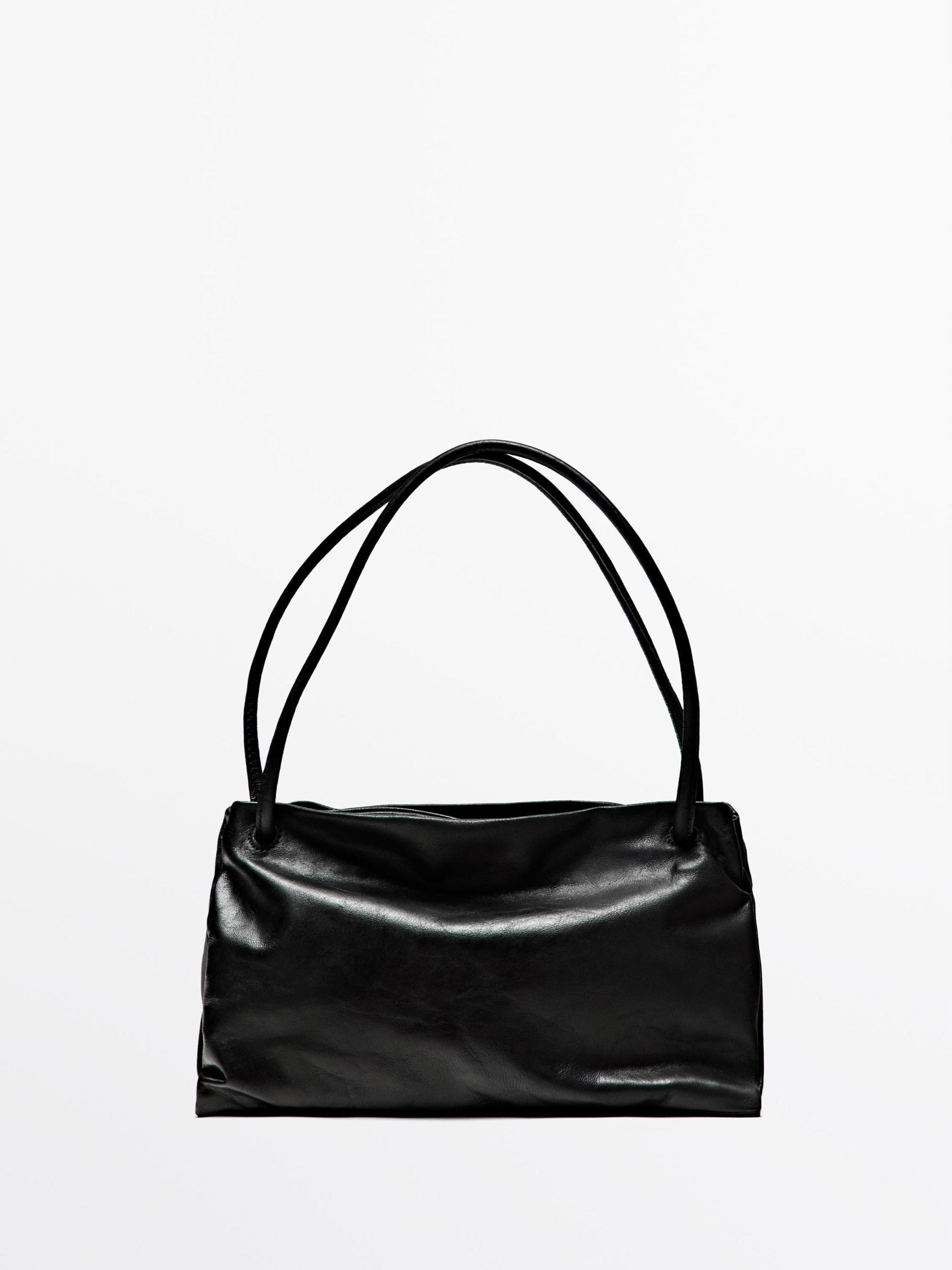 Small nappa leather bag with compartments Product Image