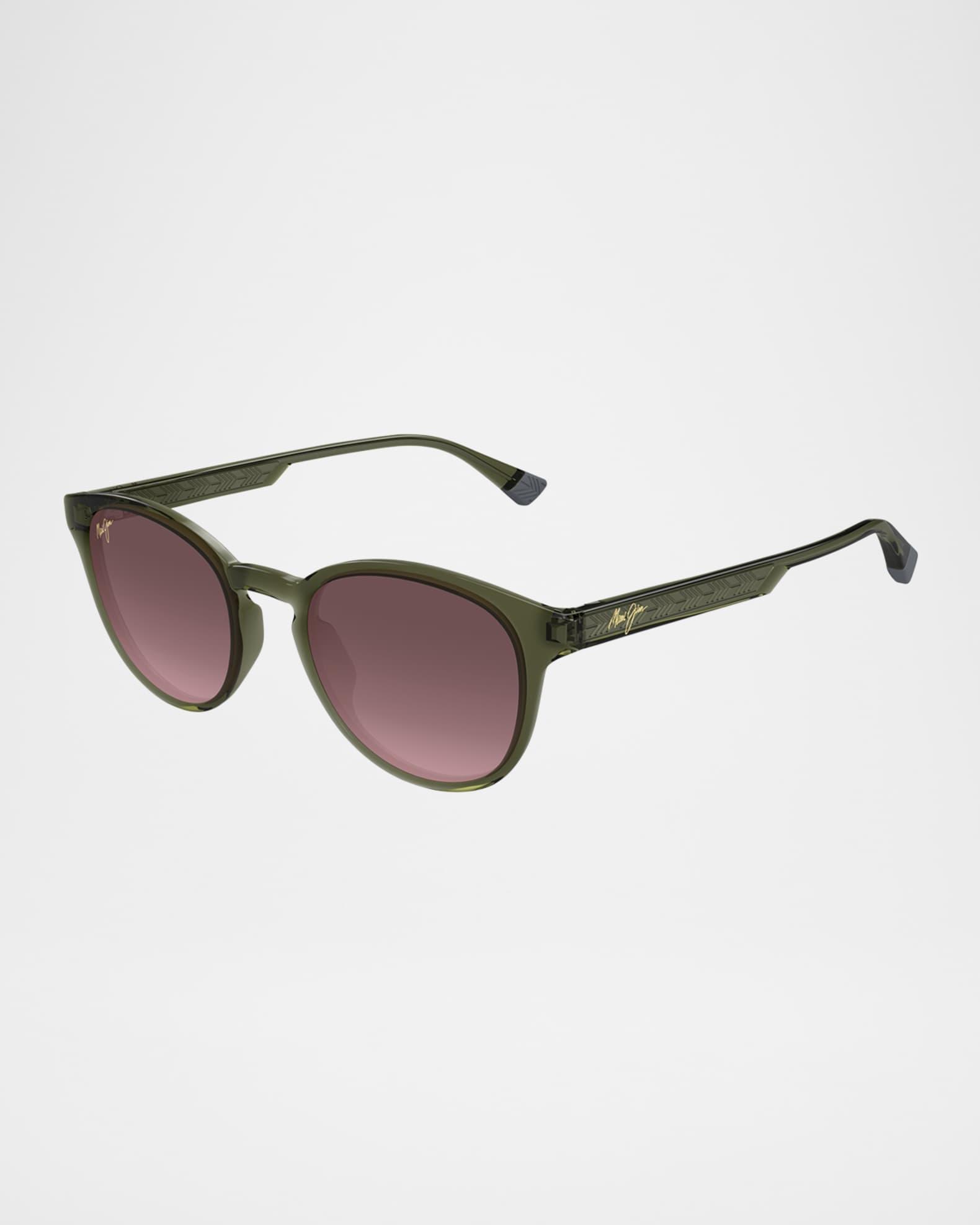 Mens Hiehie Nylon Round Sunglasses Product Image