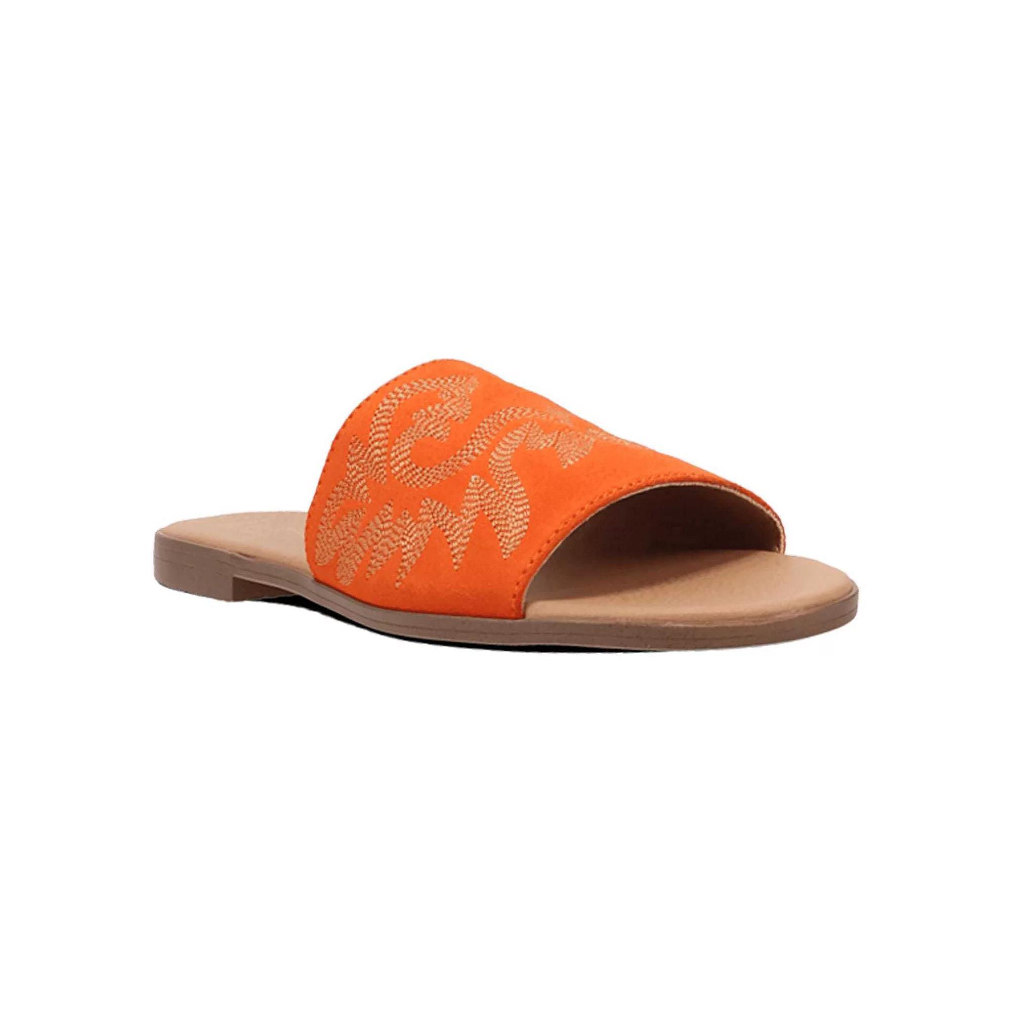 Dingo Lasso Women's Suede Sandals, Size: 11, Orange Product Image