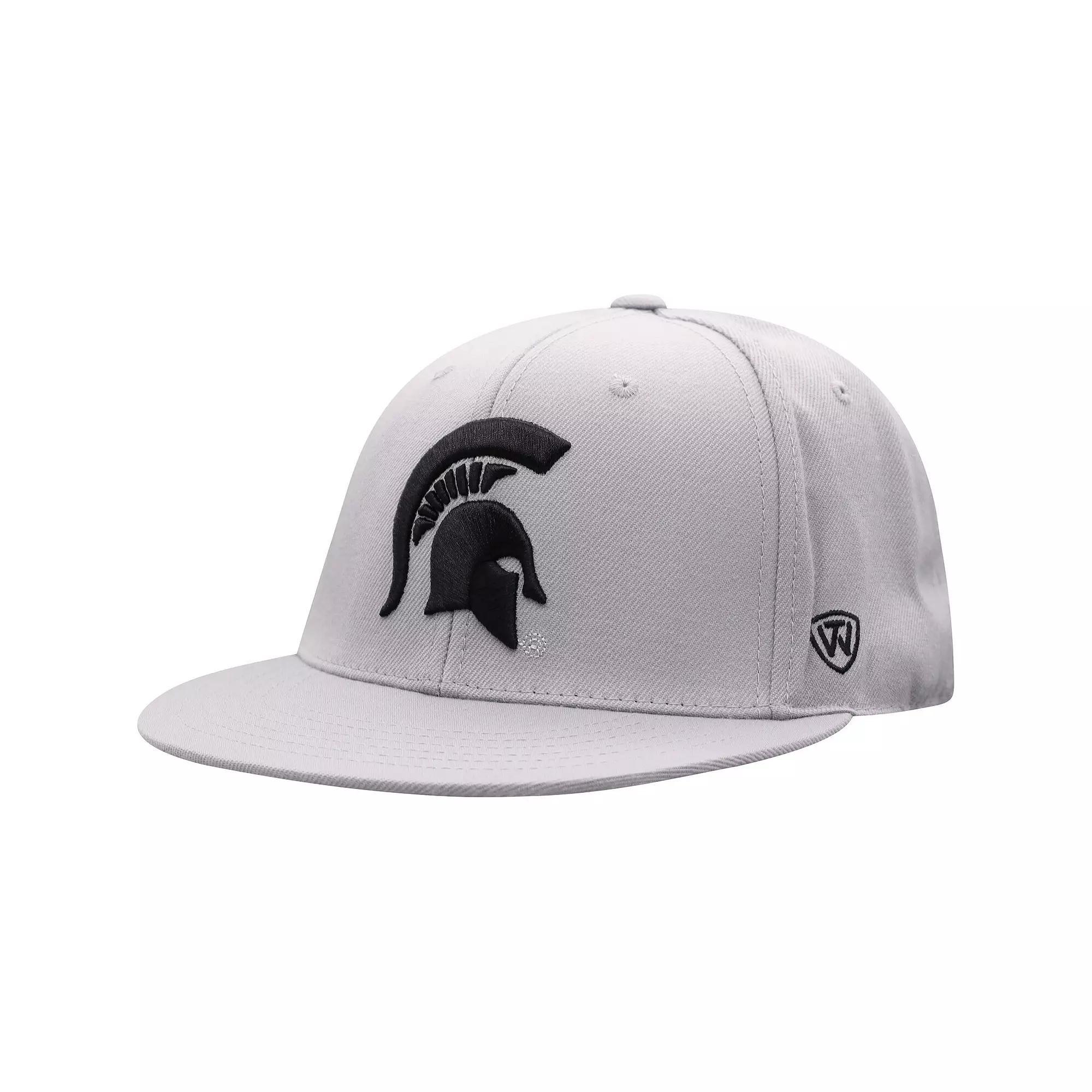 Men's Top of the World Gray Michigan State Spartans Fitted Hat, Size: 7 3/4, Grey Product Image