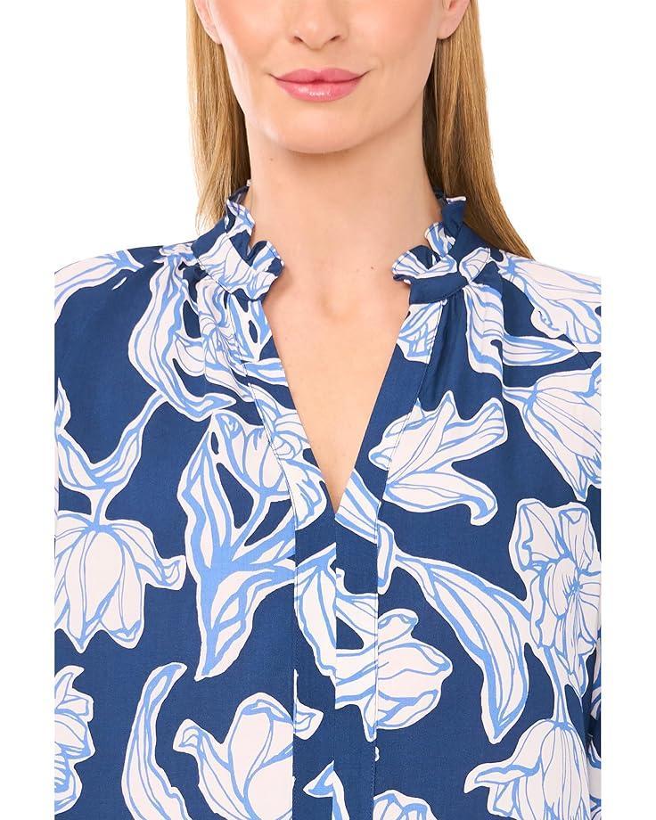 Open Knit Popover Polo Sweater Product Image
