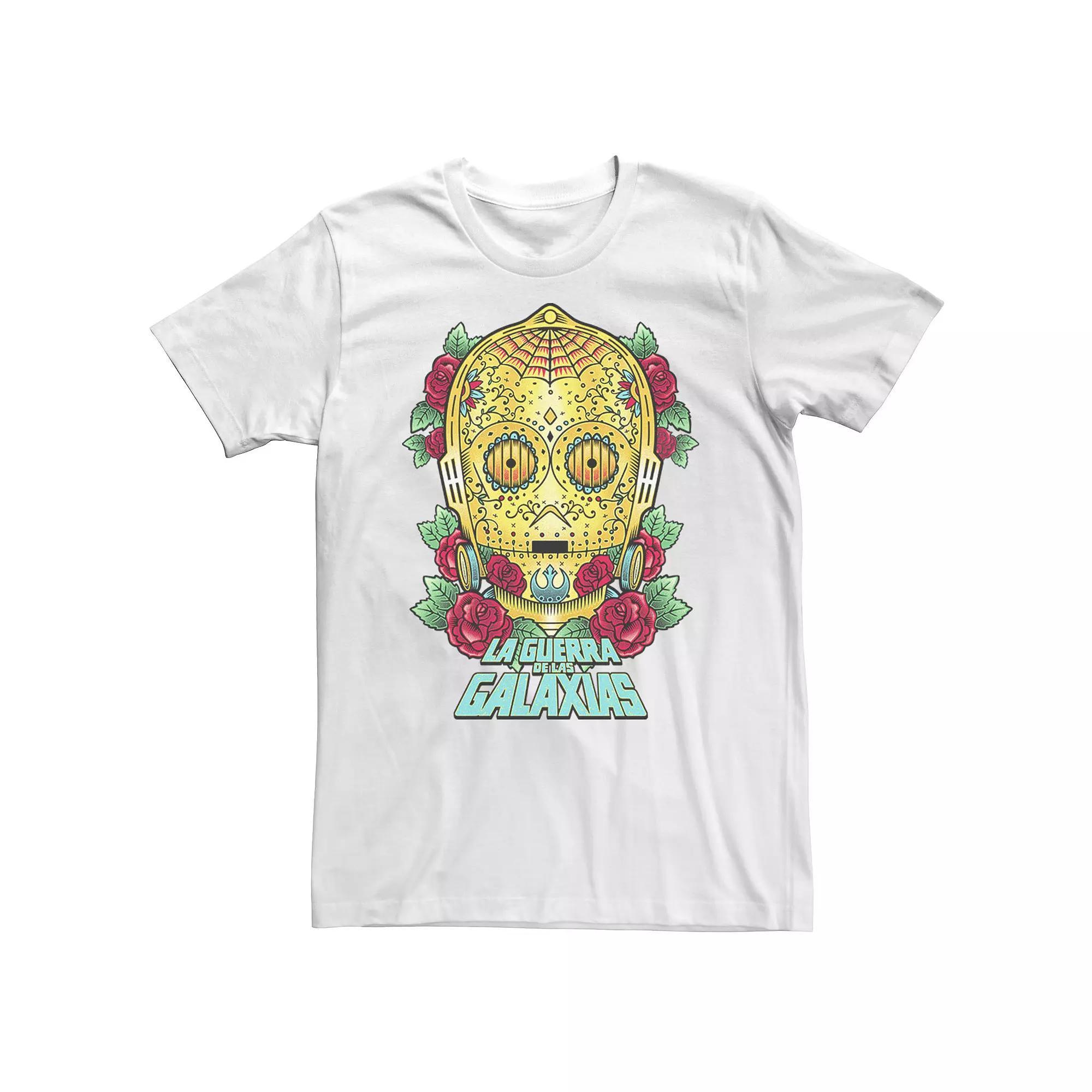 Men's Star Wars La Guerra De Las Galaxias Portrait Tee, Size: Small, White Product Image