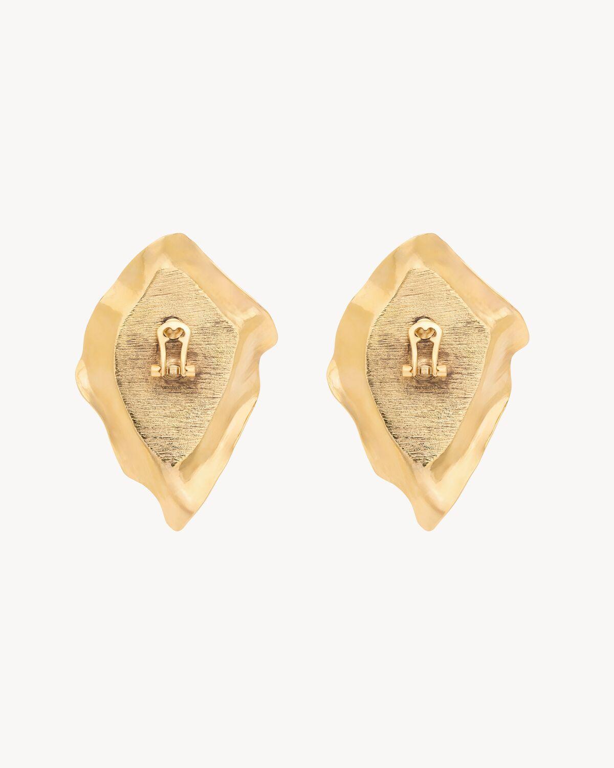 cabochon earrings in resin and metal Product Image