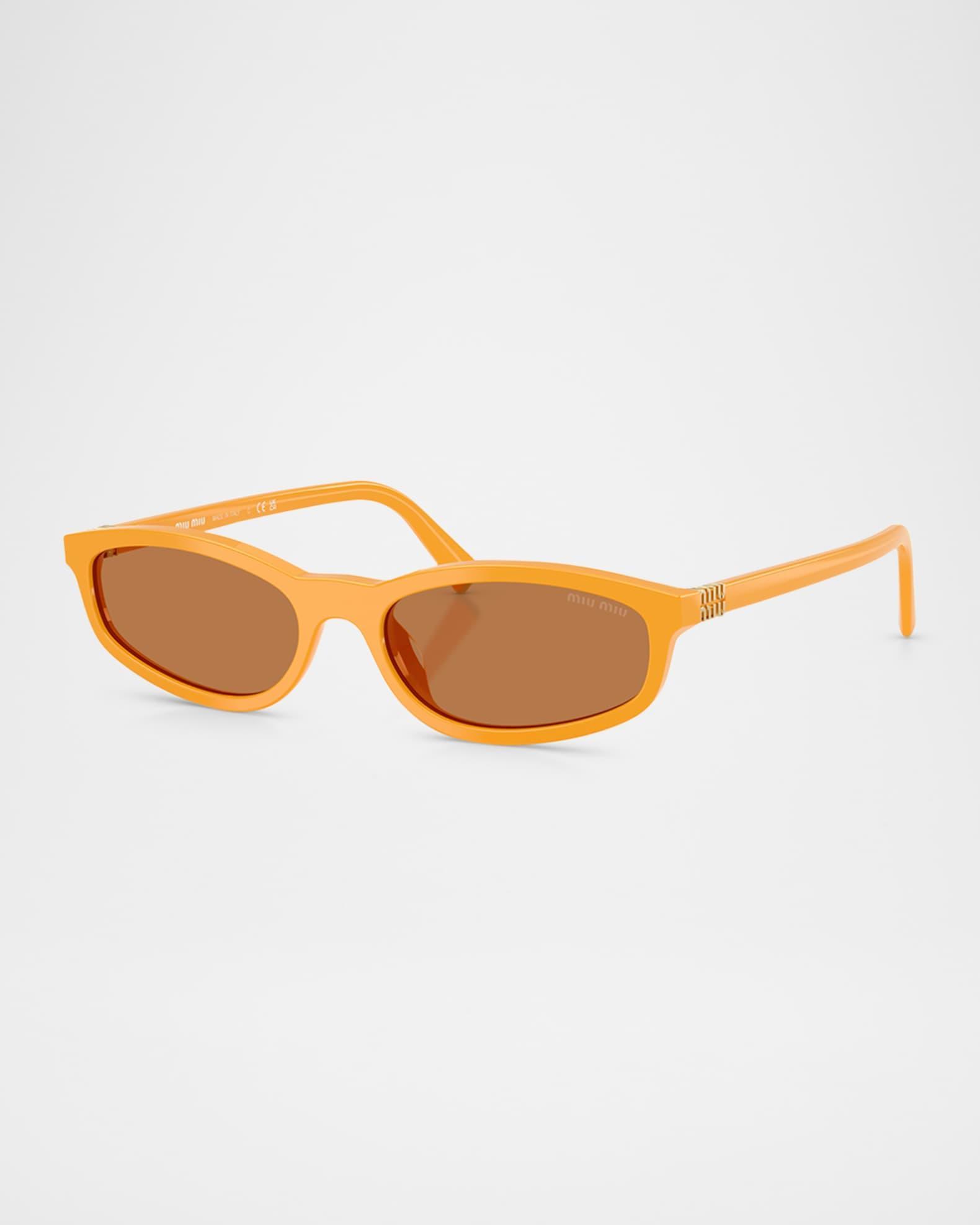 MU A06S Acetate Oval Sunglasses Product Image