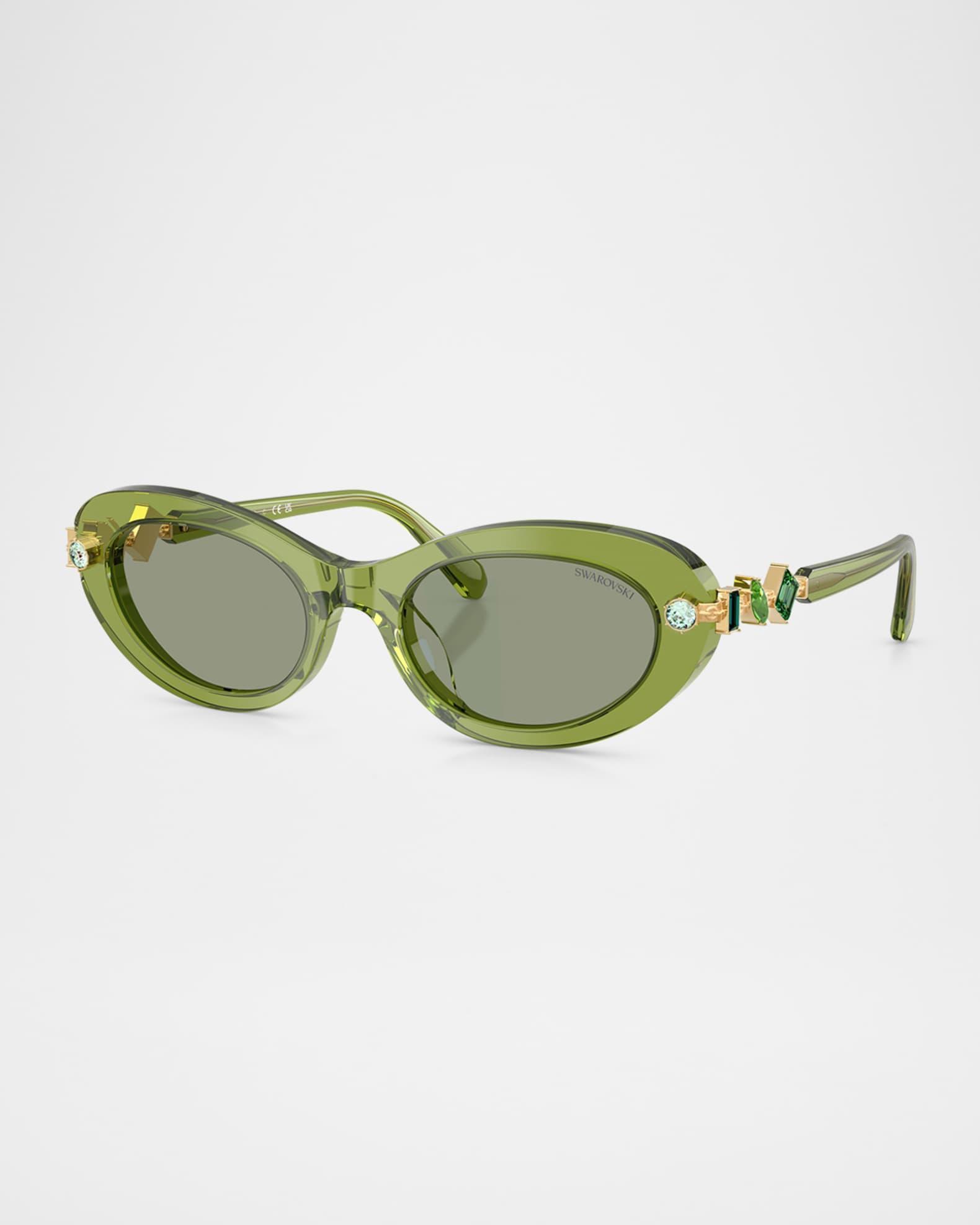 SK6042 Oval Embellished Sunglasses Product Image