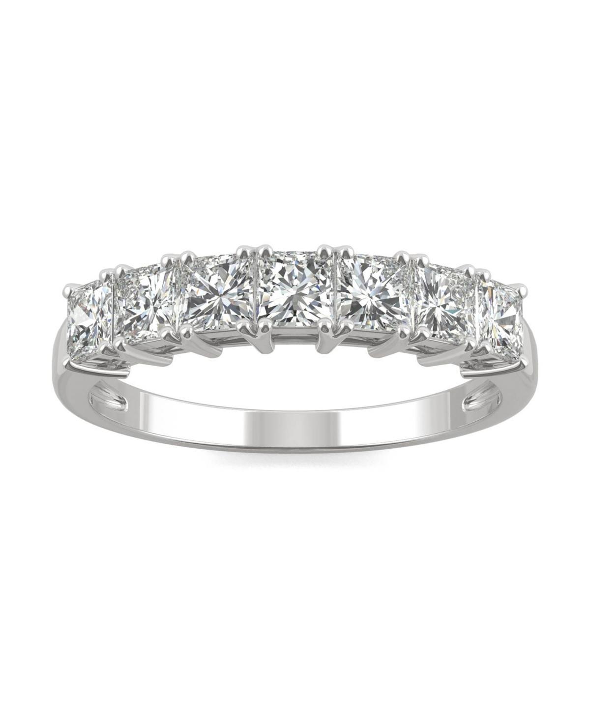 Charles & Colvard 14k White Gold 1 1/4 Carat T.W. Lab Created Moissanite Anniversary Band, Women's, Size: 9, 14k Whgold Product Image