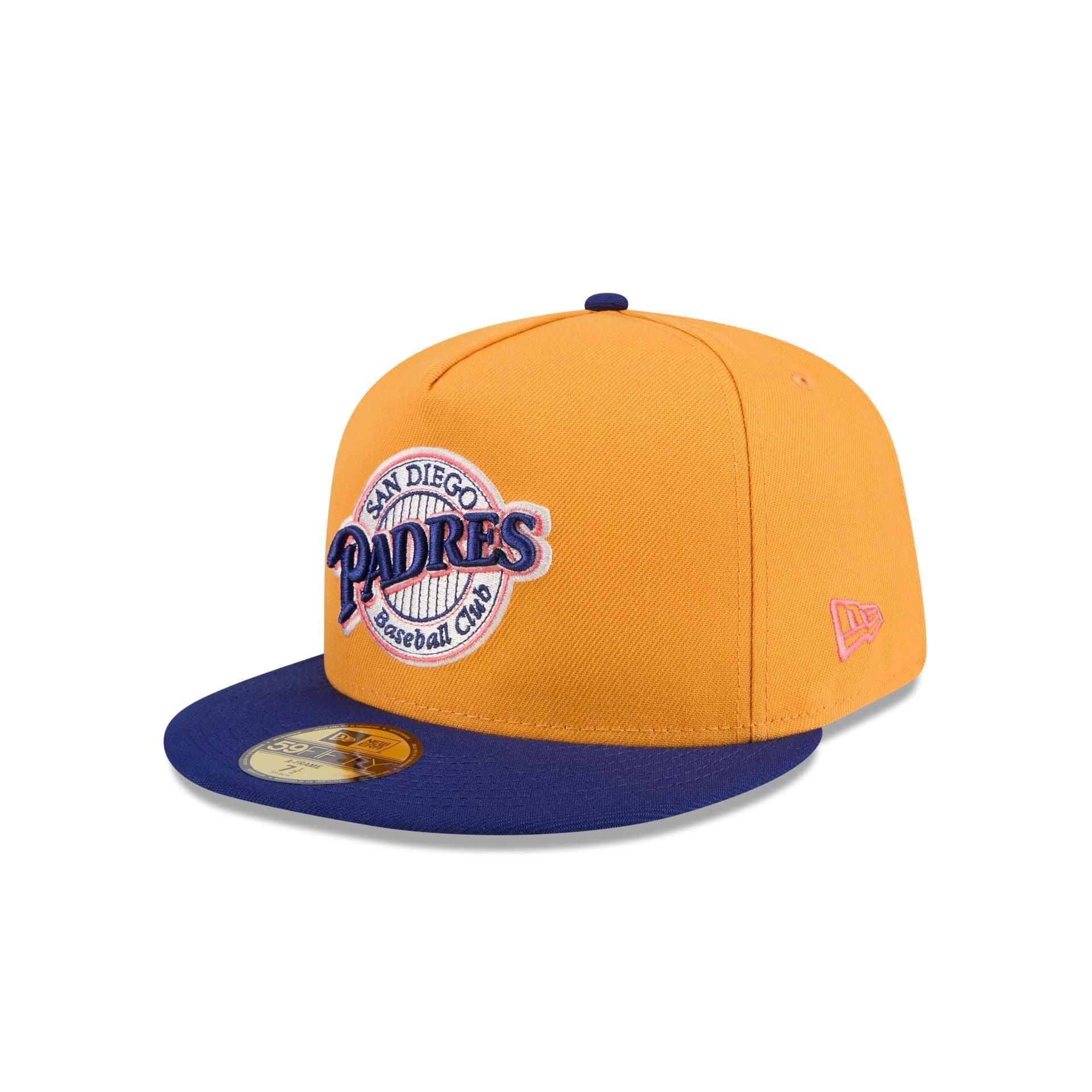 San Diego Padres Gold 59FIFTY A-Frame Fitted Hat Male Product Image