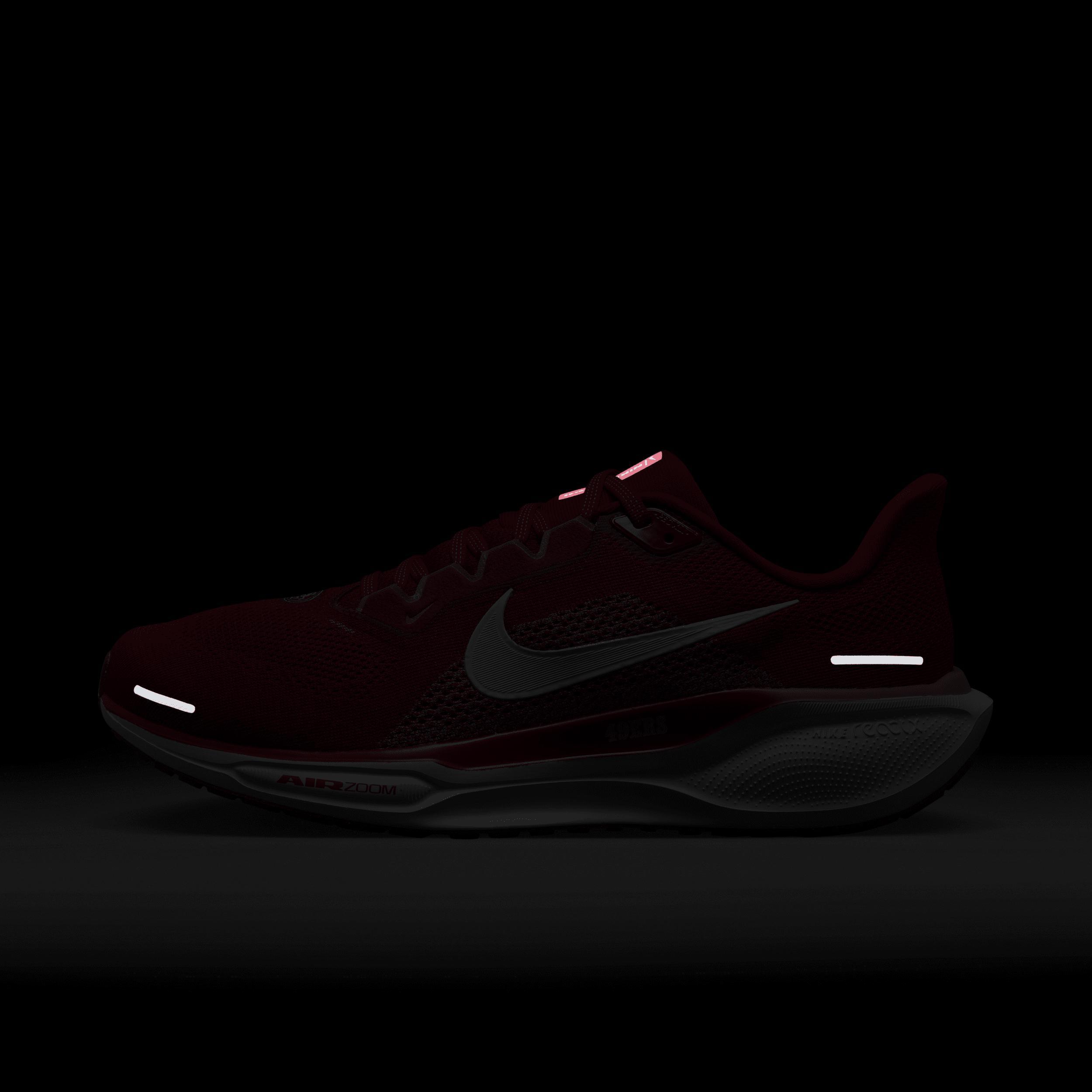 Nike Men's Pegasus 41 NFL San Francisco 4ers Road Running Shoes Product Image