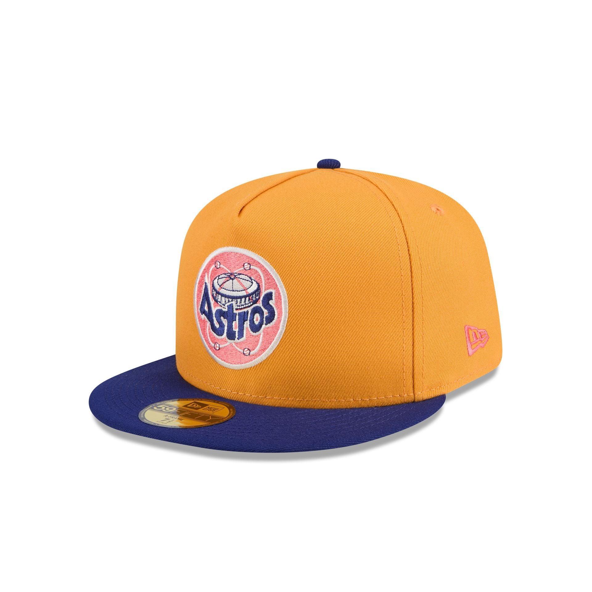 Houston Astros Gold 59FIFTY A-Frame Fitted Hat Male Product Image