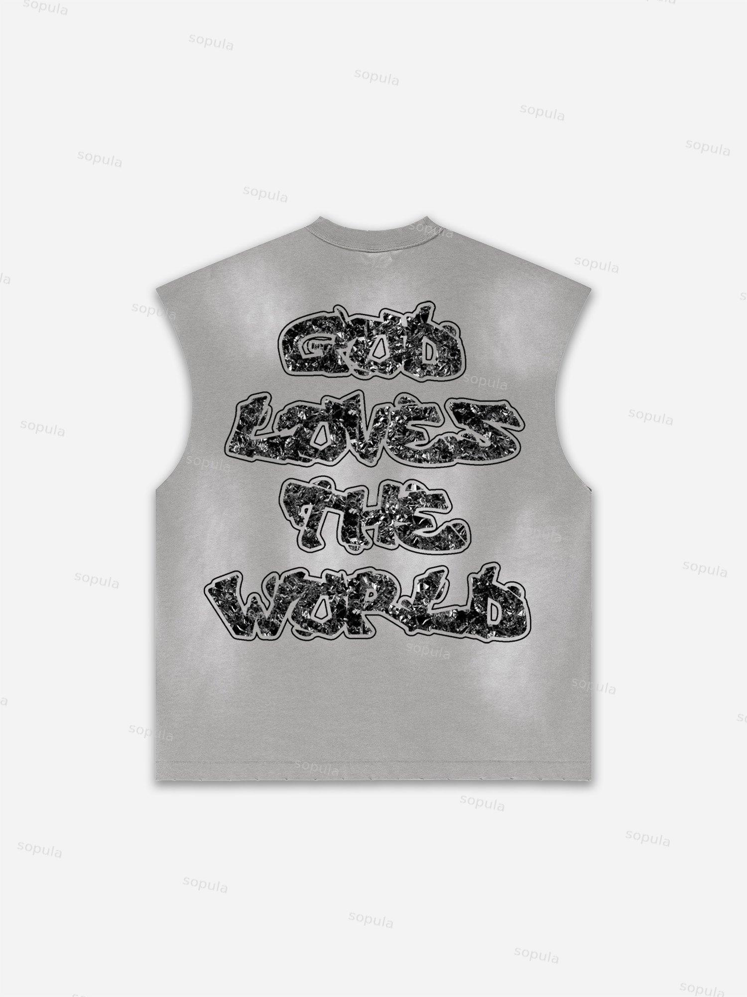 Boxer Street Graphic Print Distressed Tank Top Product Image