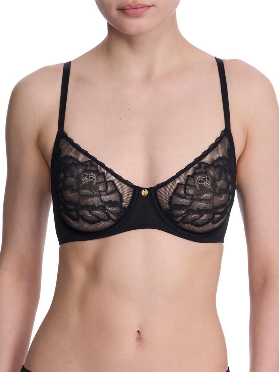 Womens Flora Unlined Lace Balconette Underwire Bra Product Image
