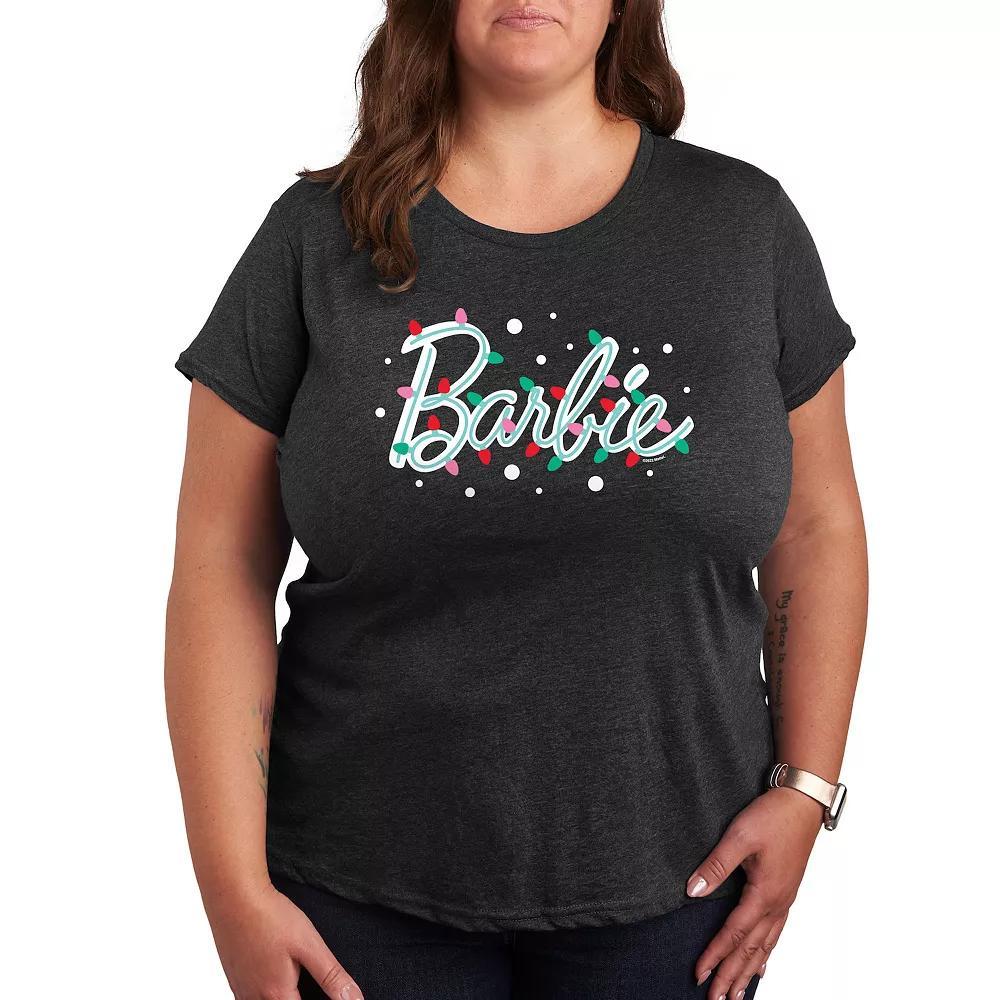 Plus Empowered Strong Resilient Graphic Tee, Womens Heather Grey Product Image