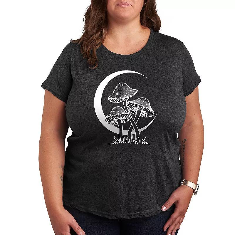 Plus Sesame Street Merry Christmas Graphic Tee, Womens Heather Grey Product Image