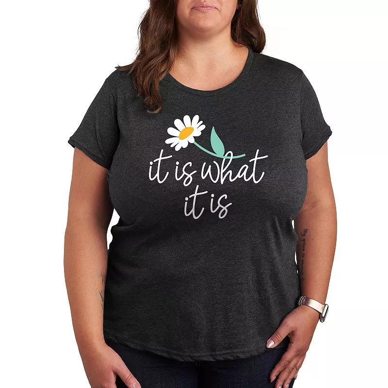 Women's It Is What It Is Graphic Tee, Girl's, Size: Large, Heather Grey Product Image