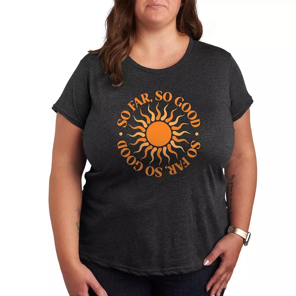 Plus Yellowstone Western Blanket Graphic Tee, Womens Heather Grey Product Image