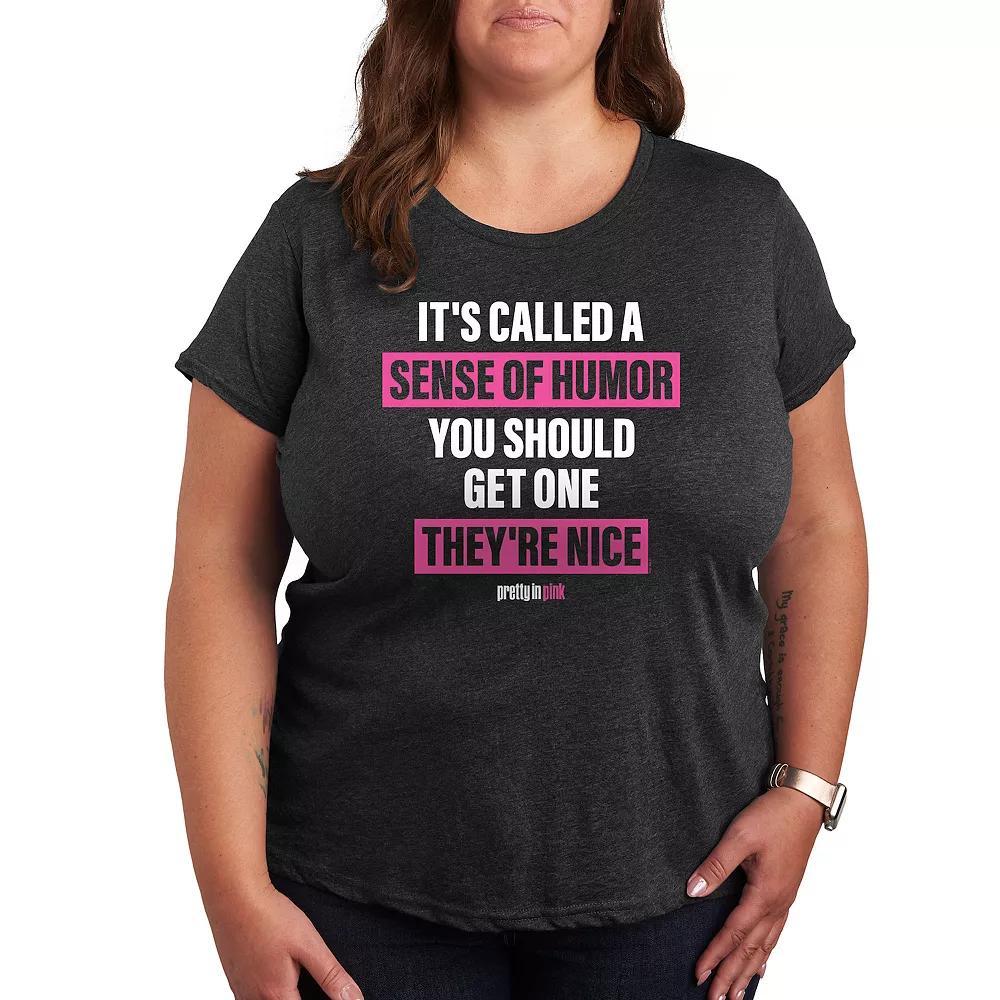 Plus Size Barbie The Movie Kenough Rainbow Graphic Tee, Womens Heather Grey Product Image