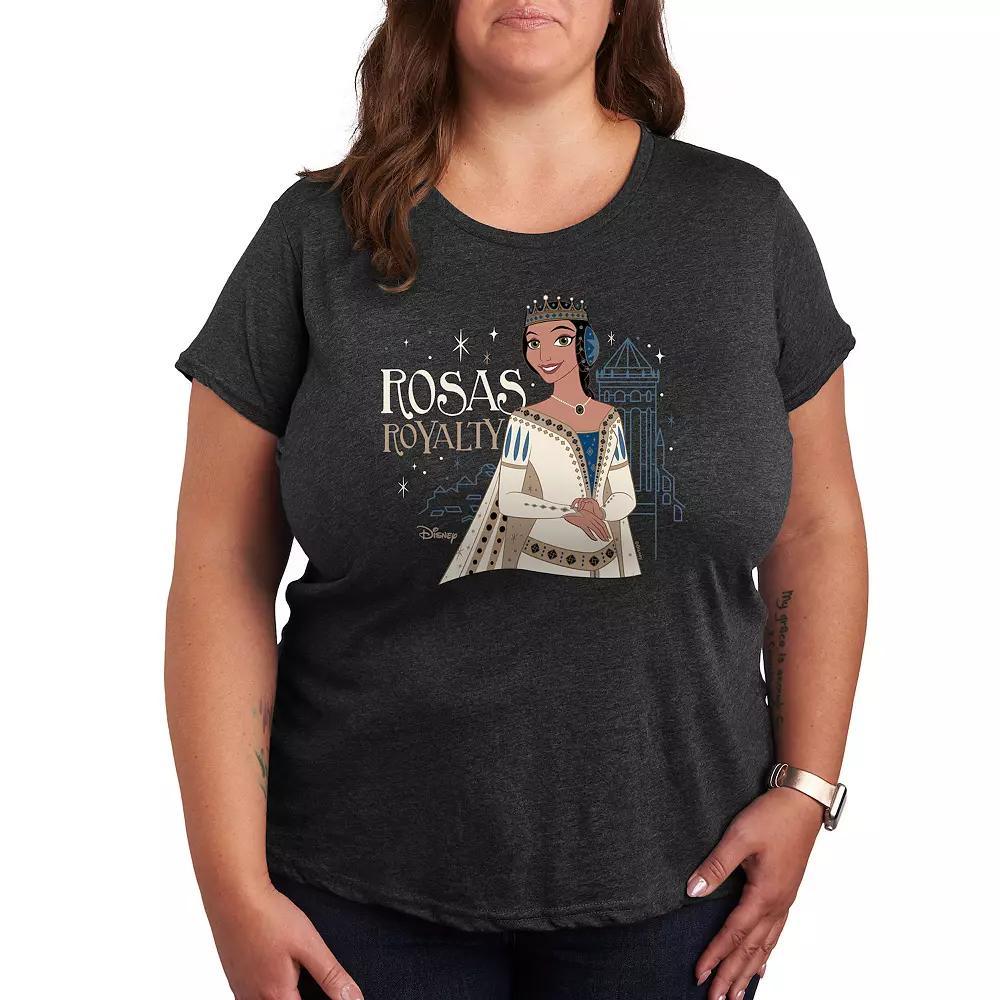 Disneys Wish Plus Rosas Royalty Graphic Tee, Womens Product Image