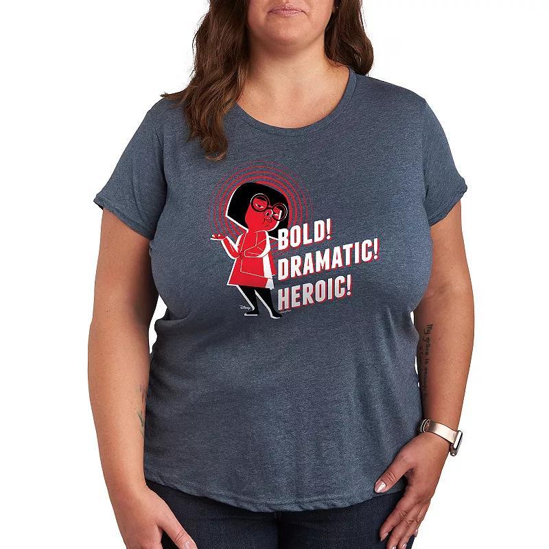 Plus Outer Banks Running Horse Graphic Tee, Womens Grey Blue Product Image
