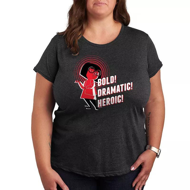 Plus Dr. Seuss The Grinch Merry Grinchmas Graphic Tee, Womens Heather Grey Product Image