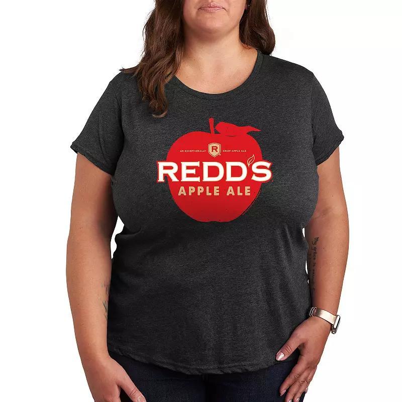 Plus Redds Apple Ale Logo Graphic Tee, Womens Heather Grey Product Image