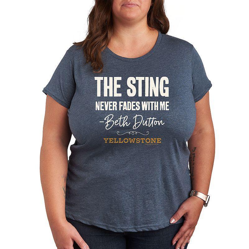 Plus Coffee Unrealistic Expectations Graphic Tee, Womens Heather Grey Product Image