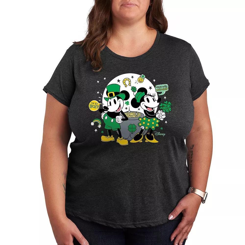Plus Dr. Seuss Cat In The Hat Graphic Tee, Womens Heather Grey Product Image