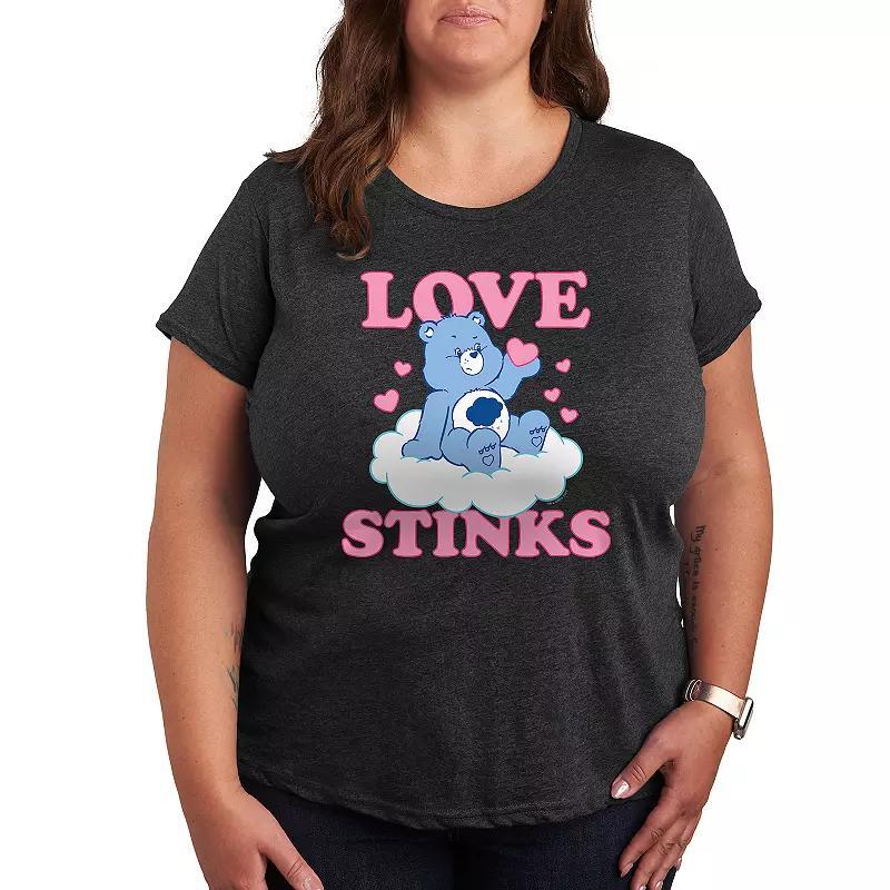 Plus Gnome With Plants Graphic Tee, Womens Grey Gray Product Image
