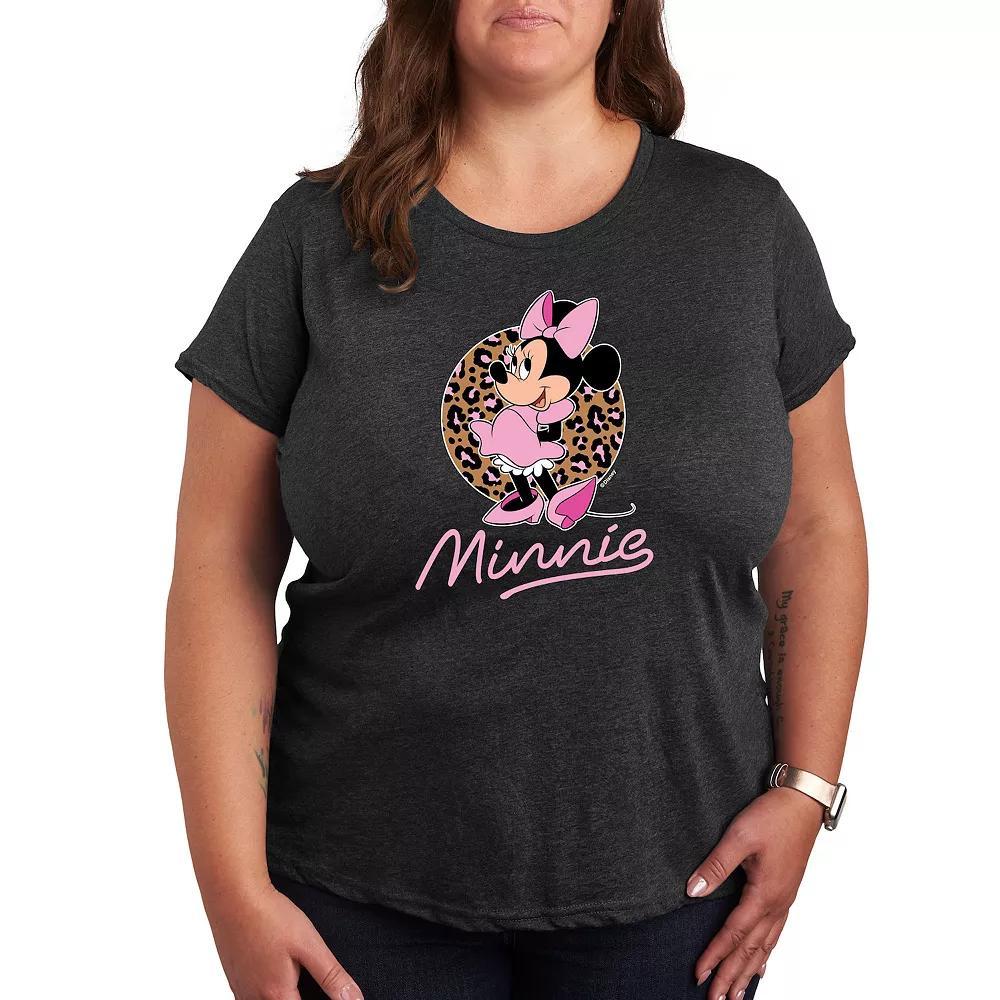Disney's Mickey Mouse & Friends Plus Happy Holidays Group Graphic Tee, Women's, Size: 1XL, Grey Royal Blue Product Image