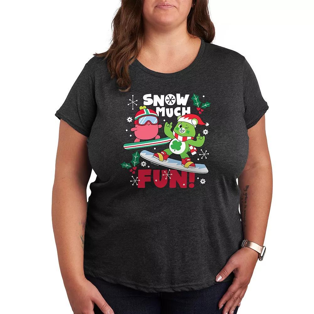 Disneys Frozen 2 Plus Holiday Wishes Graphic Tee, Womens Heather Grey Product Image