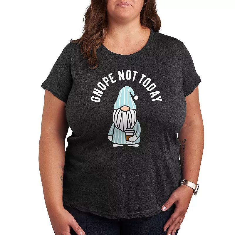 Plus Size Texas License Plate Steer Graphic Tee, Womens Heather Grey Product Image