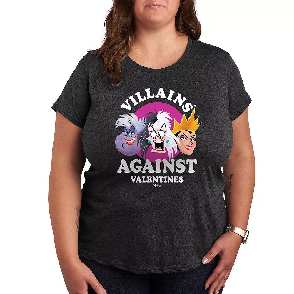 Disneys Frozen 2 Plus Holiday Wishes Graphic Tee, Womens Heather Grey Product Image