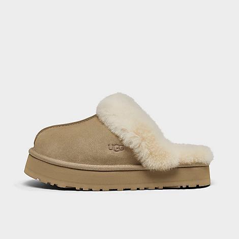Disquette Suede & Shearling Platform Slippers Product Image