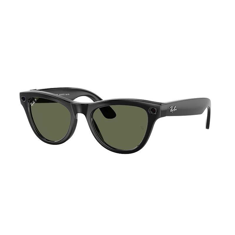 Womens Ray-Ban Smart Glasses 0RW4010 52mm Meta Skyler Polarized Sunglasses Product Image