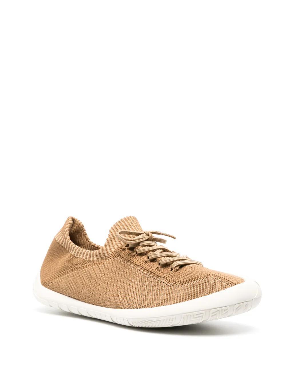 CAMPER Path Knitted Sneakers In Brown Product Image