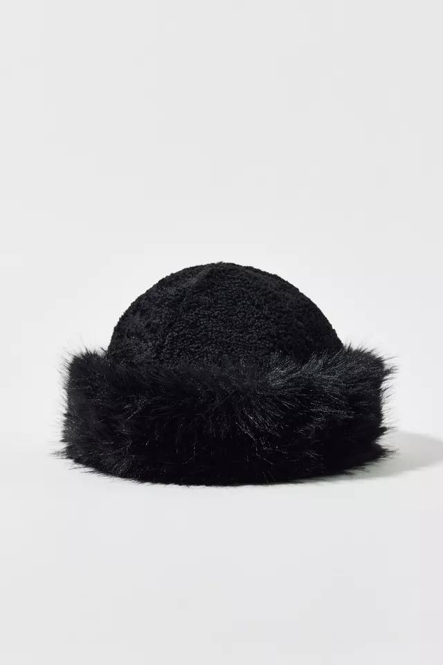 Faux Fur Cuff Fleece Hat Product Image