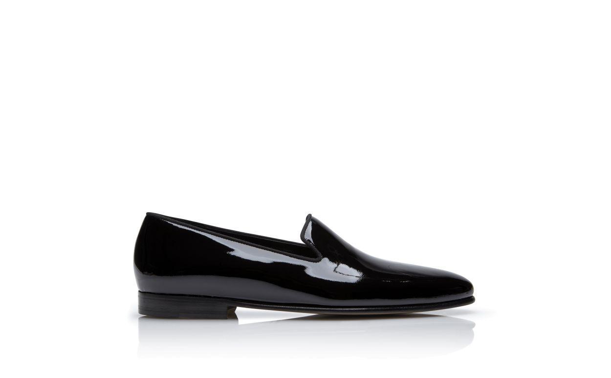 MARIO Black Patent Leather Loafers Product Image