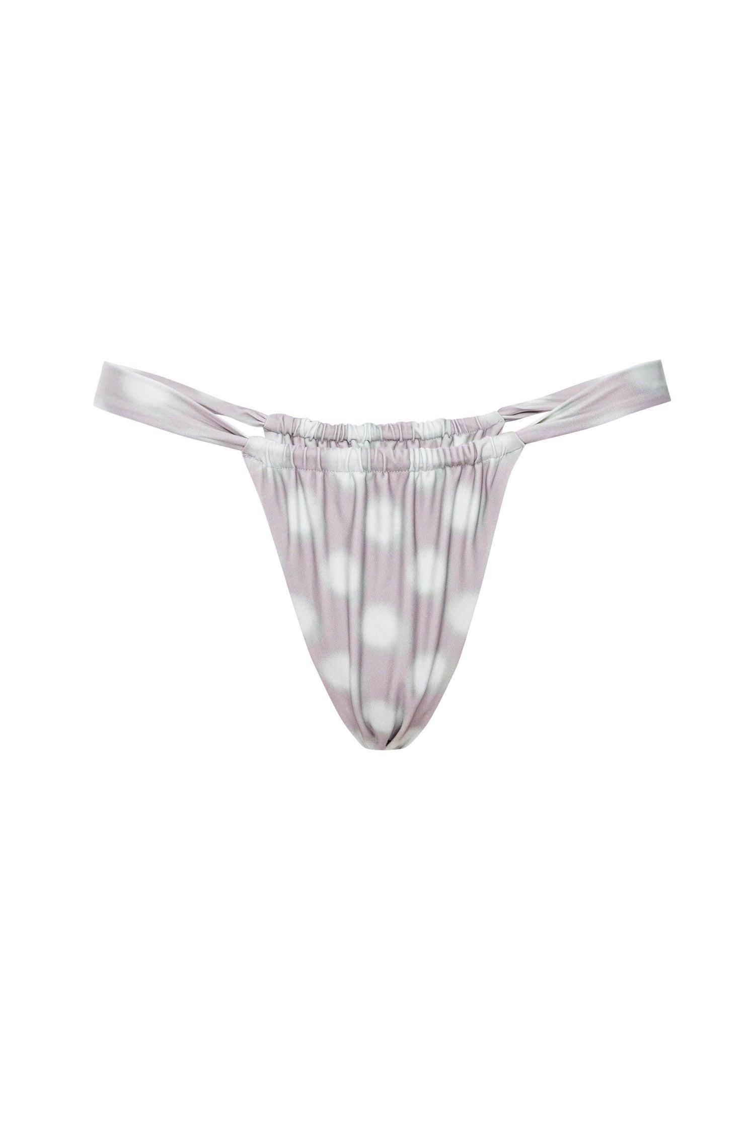 BALI BIKINI BOTTOM - MINT BLURRED DOT Product Image